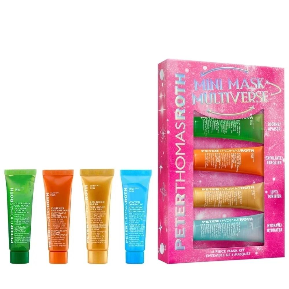 CLEARANCE! Peter Thomas Roth 4-Piece Mini Mask Set, 14ml x 4, New